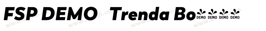 FSP DEMO   Trenda Bo字体转换